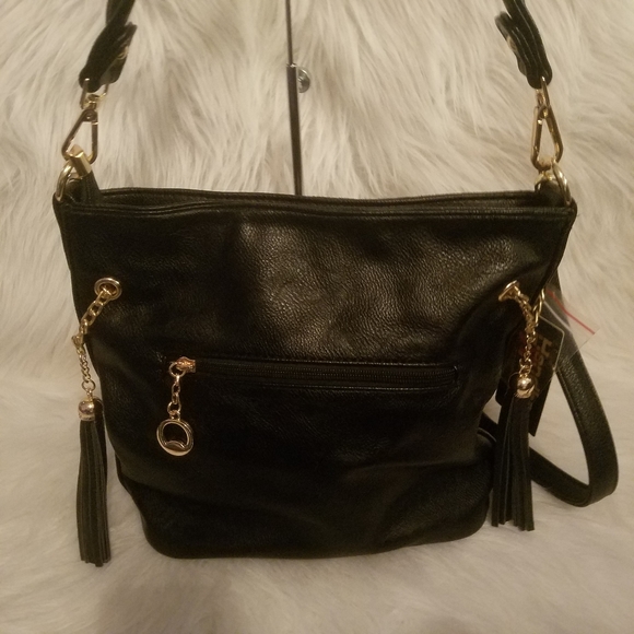 RHINESTONE CROSS WINGED HOBO - Picture 5 of 8